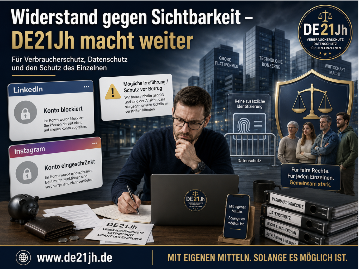 Widerstand gegen Sichtbarkeit – DE21Jh macht weiter